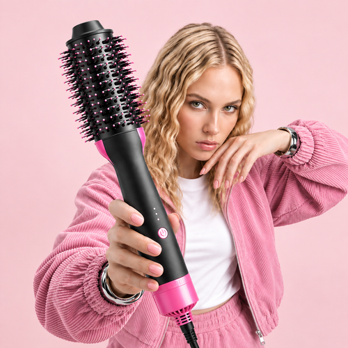 3-in-1 Hot Air Brush – Dryer, Straightener & Volumizer